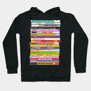 Sparks 'The Singles' Retro CD Stack Hoodie